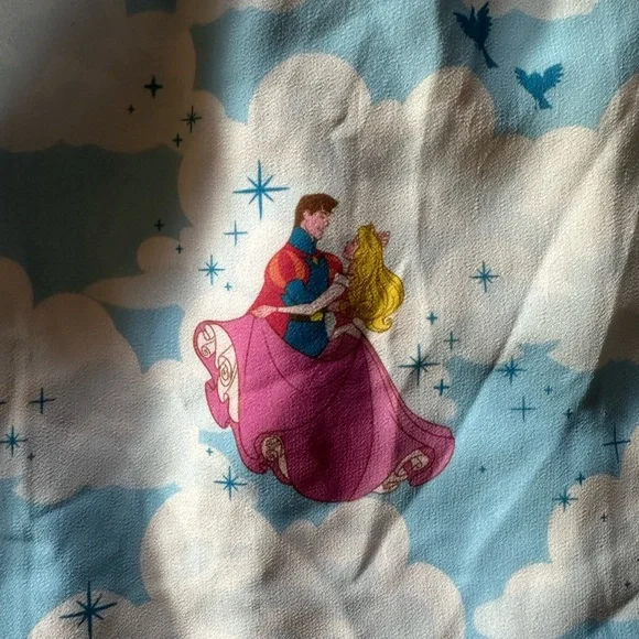 Like New Disney Sleeping Beauty Clouds Long-Sleeve Dress Hot Topic Sz S 🩵 - Picture 6 of 10